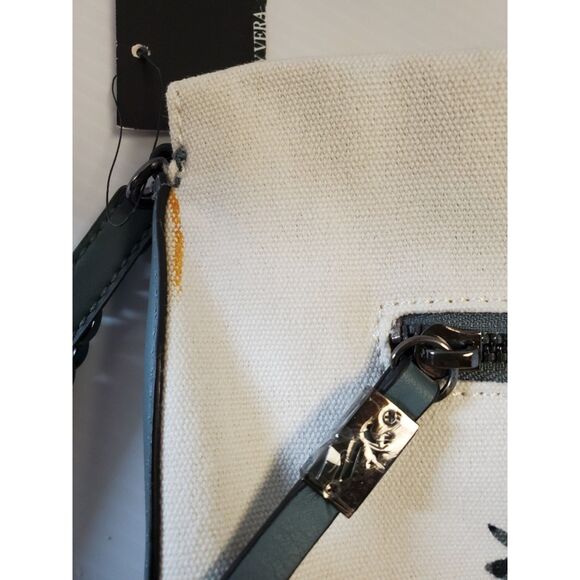 Simply Vera Gray Floral Crossbody Bag NWT - Picture 3 of 4